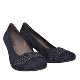 482 Mid Heel Court Shoe For Ladies In Navy