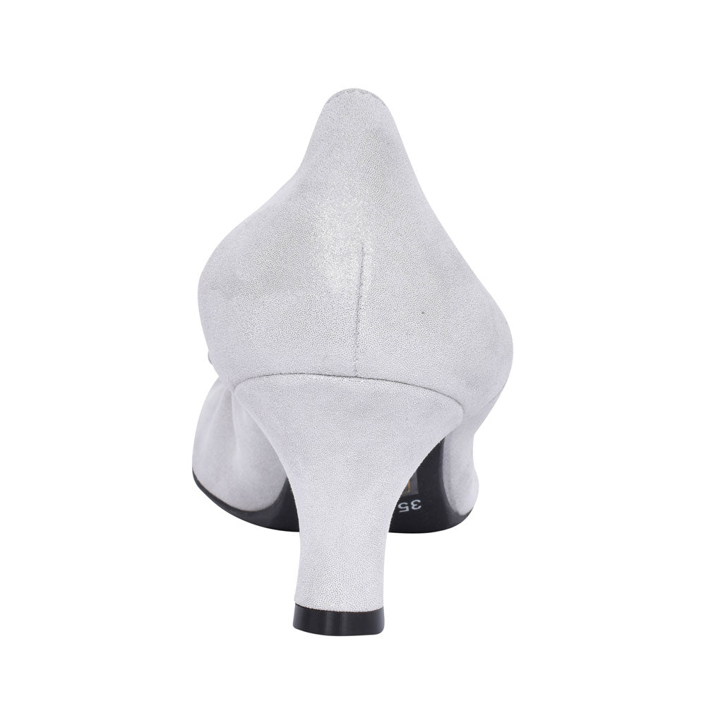Low Heel Court Shoe For Ladies In Grey