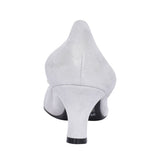 Low Heel Court Shoe For Ladies In Grey