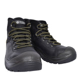 Contractor Laced Safety Boot For Men In Black