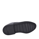 Scala Loop Black Leather Laced Shoe For Boys In Kids G Fit