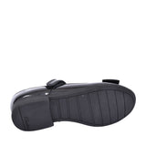 Girls Scala Tap Black Leather Velcro Shoe In Kids G Fit