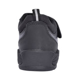 Strike Black Leather Velcro Shoe For Boys In Kids F Fit