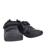 Strike Black Leather Velcro Shoe For Boys In Kids F Fit