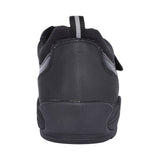 Strike Black Leather Velcro Shoe For Boys In Kids G Fit