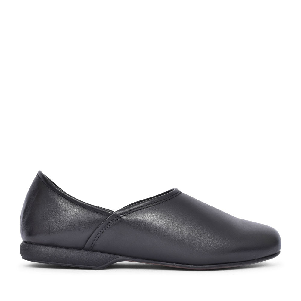 Harston Elite Leather G Fit Slipper For Men In Black