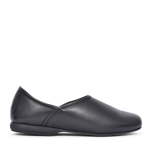 Harston Elite Leather G Fit Slipper For Men In Black