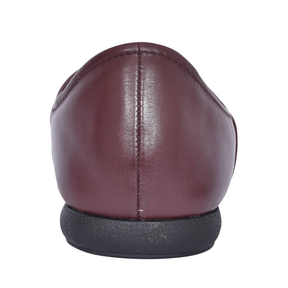 Harston Elite Leather G Fit Slipper For Men In Burgandy