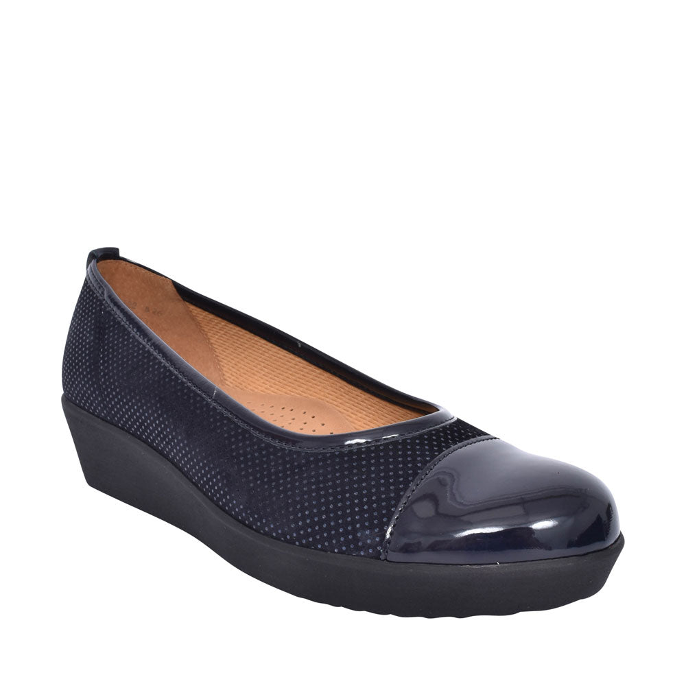 Orient 36.471 Casual Slip On Wedge Shoe For Ladies In Navy