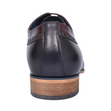 Twickenham Punch Detail Brogue Shoe For Men In Navy