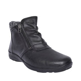 Ladies Stoke 2v Extra Wide Ankle Boot In Black