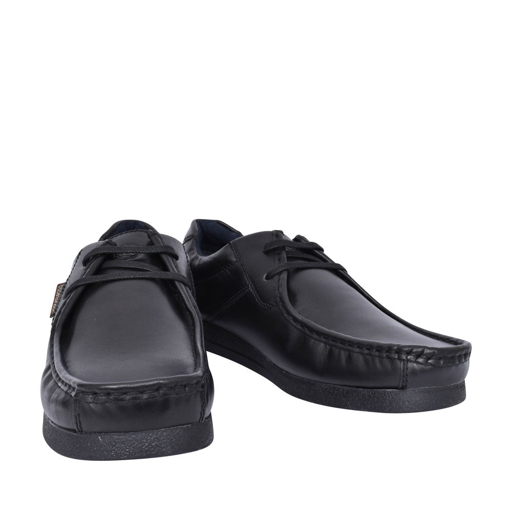 Event Casual Laced Moccasin Shoe For Men In Black