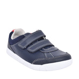 Boys Toddler Emery Sky Navy Leather Shoe In Kids F Fit