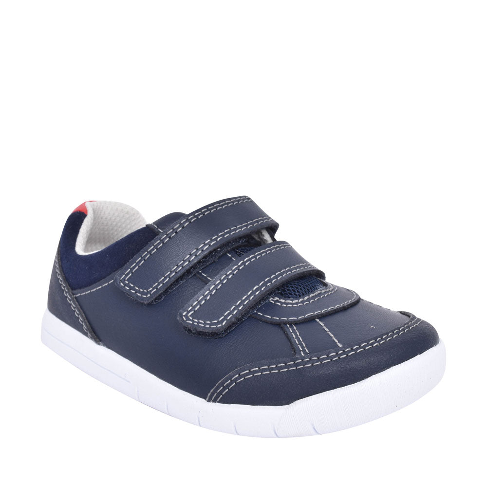 Boys Toddler Emery Sky Navy Leather Shoe In Kids G Fit