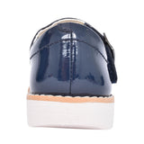 Girls Toddler Crown Jump Navy Patent Leather  Shoe In Kids F Fit