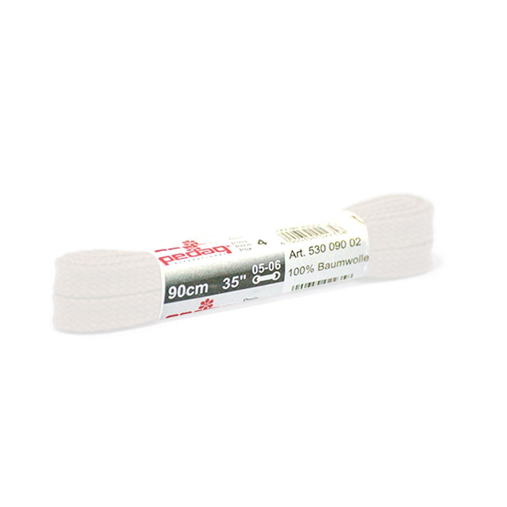 Flat Laces 90cm In White