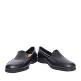 Ladies Georgia Leather E-fit Slip-on Shoe In Black