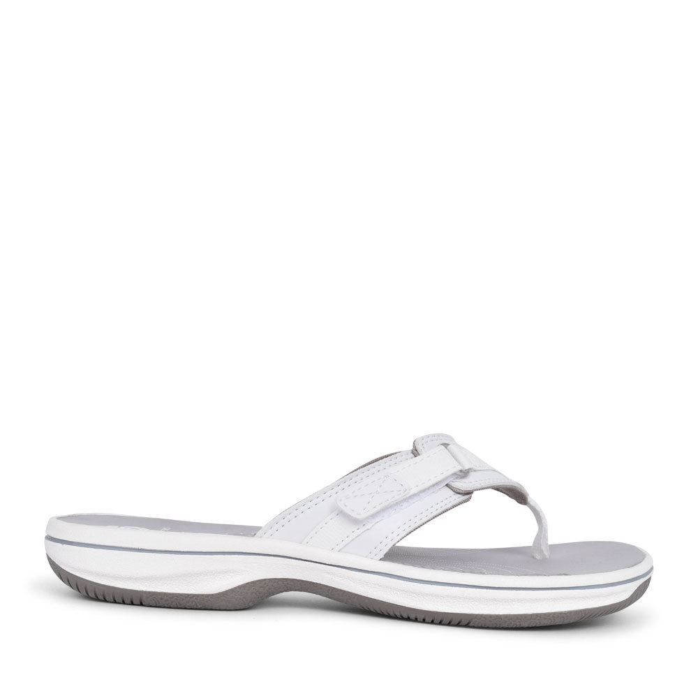 Ladies Brinkley Sea D-fit Toe Post Sandal In White
