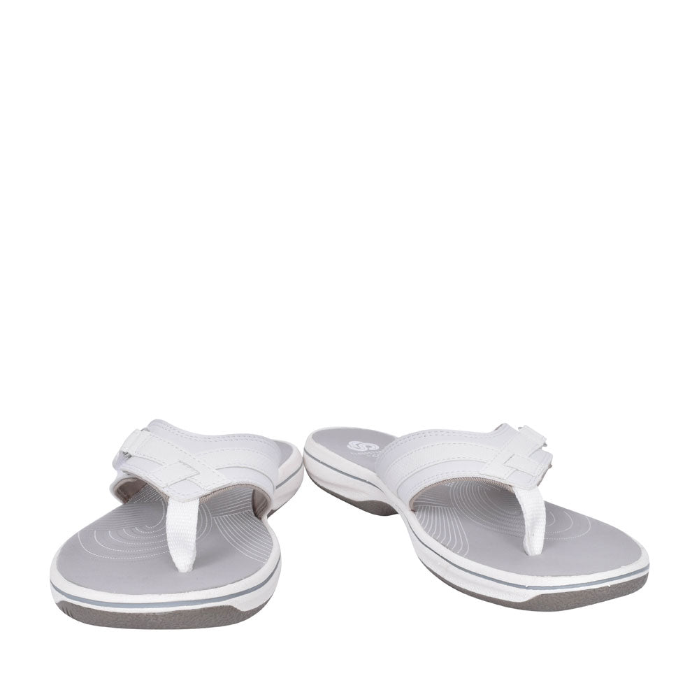 Ladies Brinkley Sea D-fit Toe Post Sandal In White