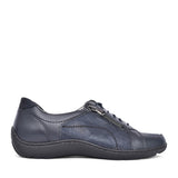 Ladies Henni 496042 Laced Trainer In Navy