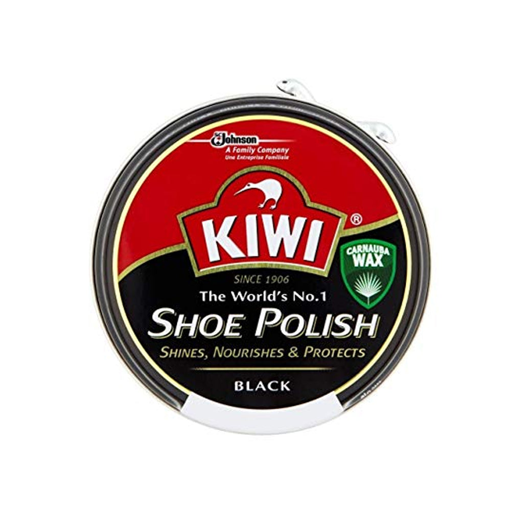 Traditional Paste Shoe Polish Tin In Black
