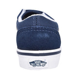 Boys Old Skool V Casual Double Velcro Trainer In Navy