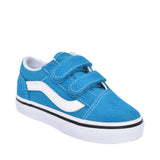 Boys Old Skool V Casual Double Velcro Trainer In Blue