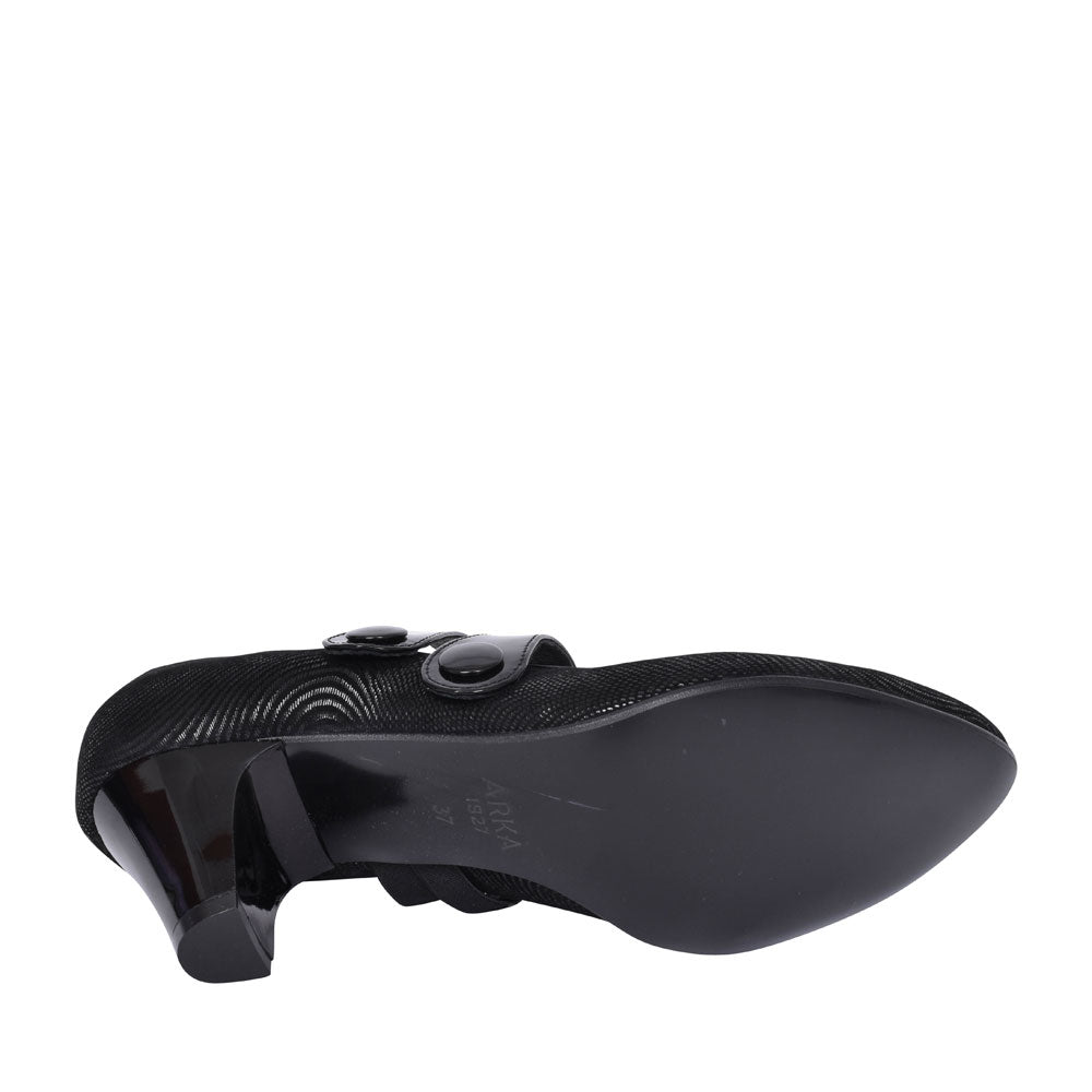 Ladies 5536 G-fit Mary Jane Court Shoe In Black