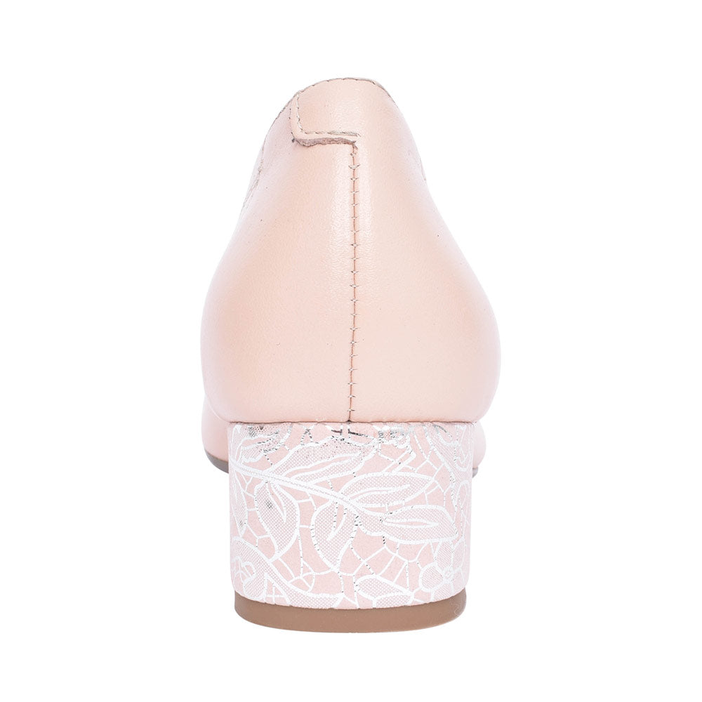 Ladies 5632 G-fit Low Heel Court Shoe  In Pink
