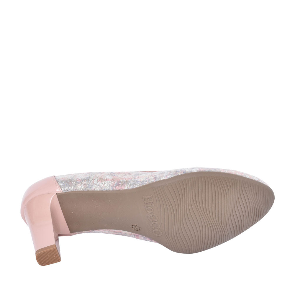 Ladies 5402 G-fit Medium Heel Court Shoe In Pink