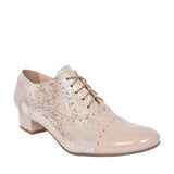 Ladies 1370 G-fit Quarter Brogue Shoe In Beige