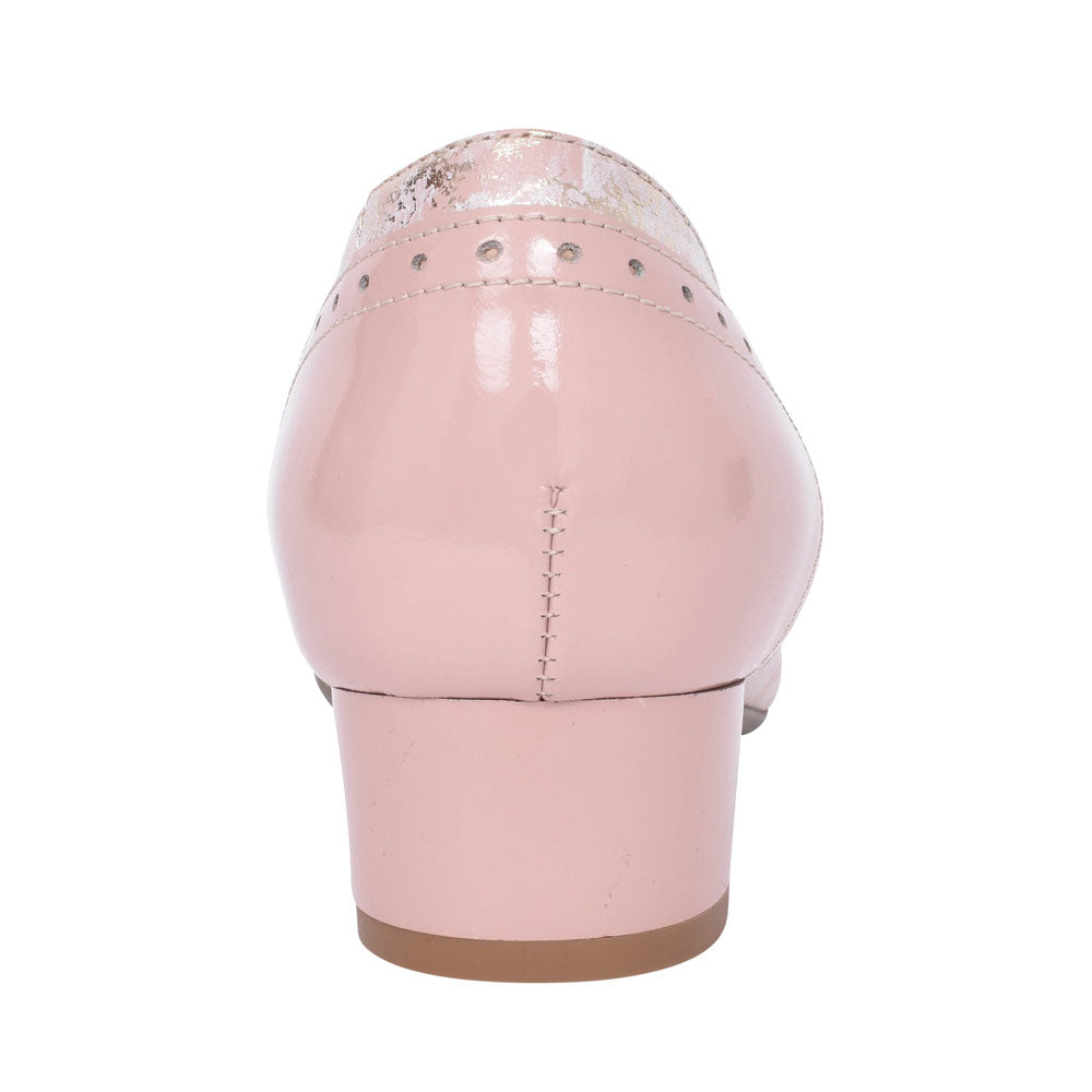 Ladies 1370 G-fit Quarter Brogue Shoe In Pink