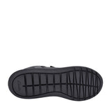 Boys Scape Flare Black Leather Velcro Shoe In Kids H Fit