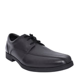 Boys Scala Step Black Leather Laced Shoe In Kids G Fit
