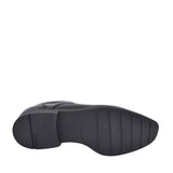 Boys Scala Step Black Leather Laced Shoe In Kids G Fit