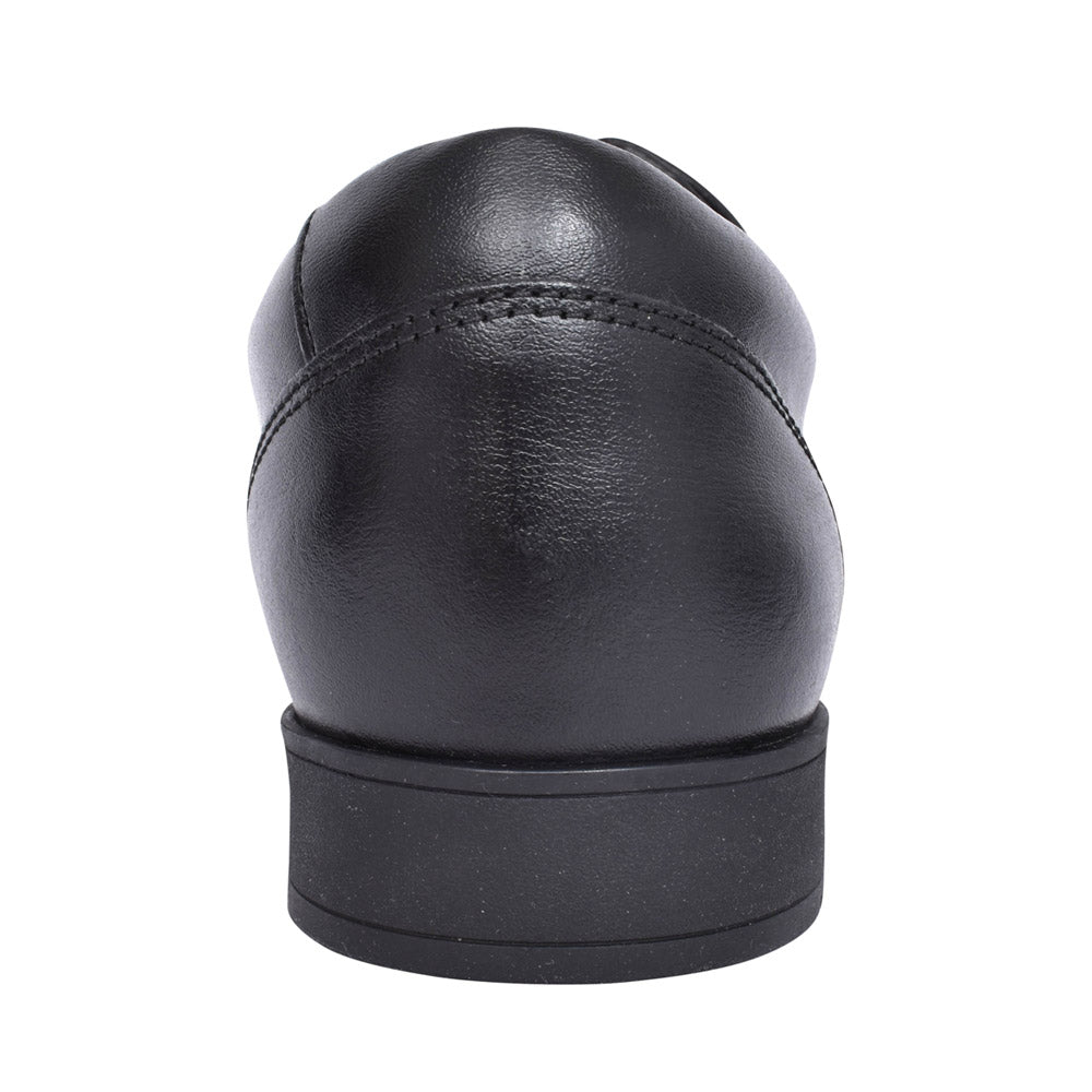 Boys Scala Step Black Leather Laced Shoe In Kids G Fit