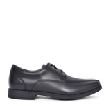 Boys Scala Step Black Leather Laced Shoe In Kids E Fit