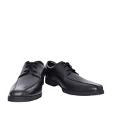 Boys Scala Step Black Leather Laced Shoe In Kids E Fit