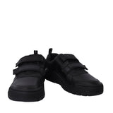 Boys Scooter Speed Black Leather Velcro Shoe In Kids G Fit
