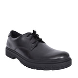Boys Loxhamderby Black Leather Laced Shoe In Kids F Fit