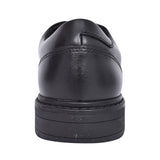 Boys Loxham Pace Black Leather Laced Shoe In Kids F Fit
