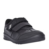 Boys Rocket Black Leather Shoe In Kids H Fit