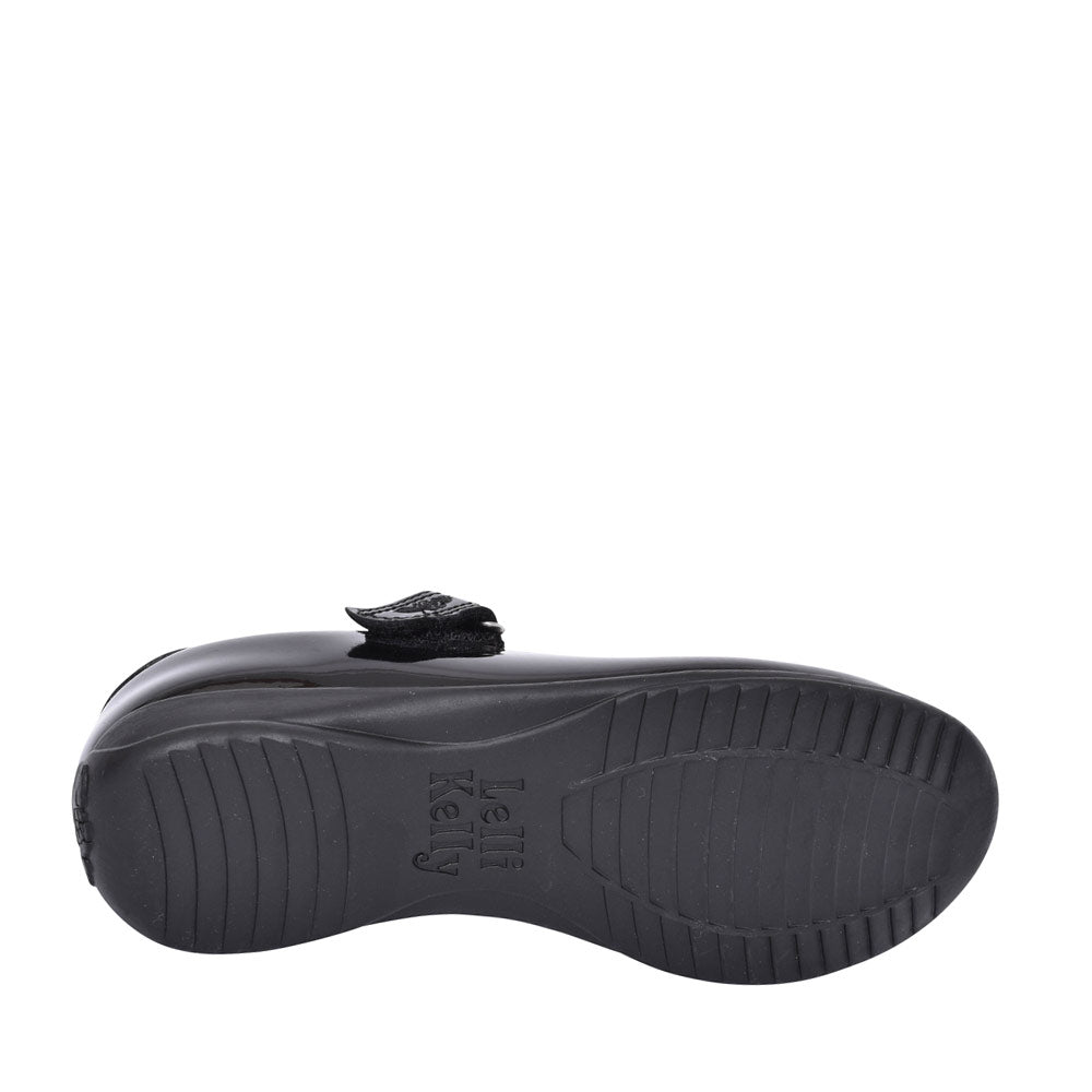 Girls Lk8311 Bonnie F Fit Velcro Mary Jane In Blk Patent
