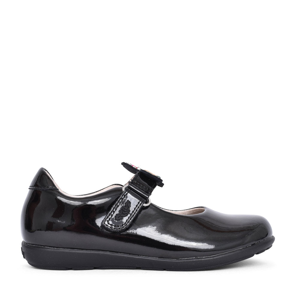 Girls Lk8341 Bonnie G Fit Velcro Mary Jane In Blk Patent