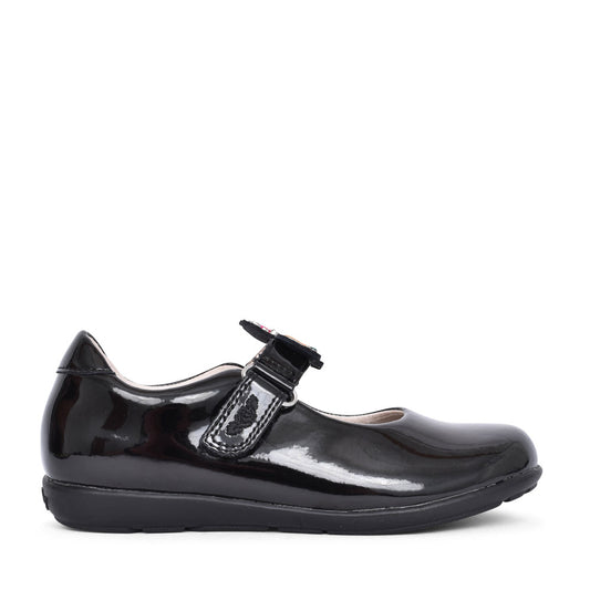 Girls Lk8341 Bonnie G Fit Velcro Mary Jane In Blk Patent