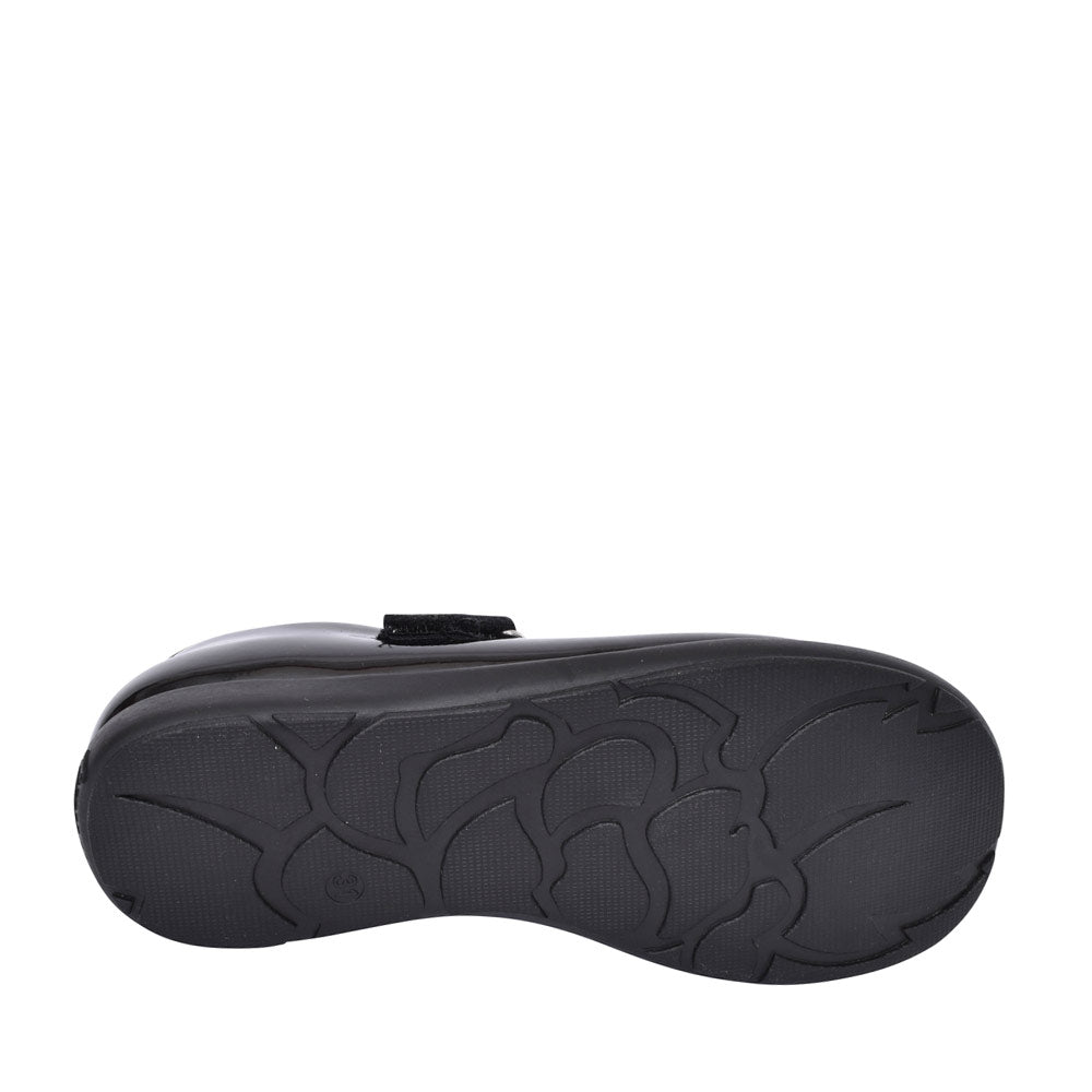 Girls Lk8341 Bonnie G Fit Velcro Mary Jane In Blk Patent