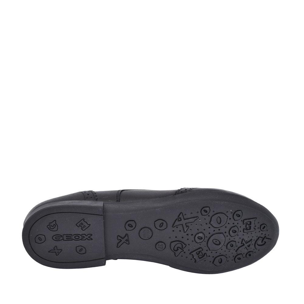 Girls J0455b Plie Laced Brogue Shoe In Blk Leather