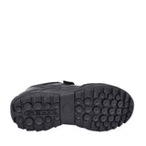 Boys J841vb New Savage Double Velcro Shoe In Blk Leather