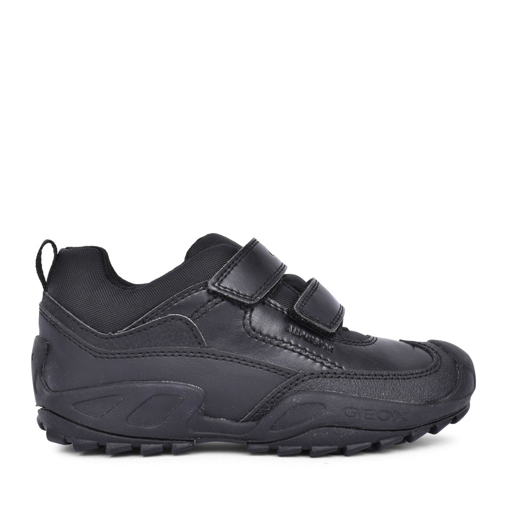 Boys J841wb New Savage Waterproof Shoe In Blk Leather