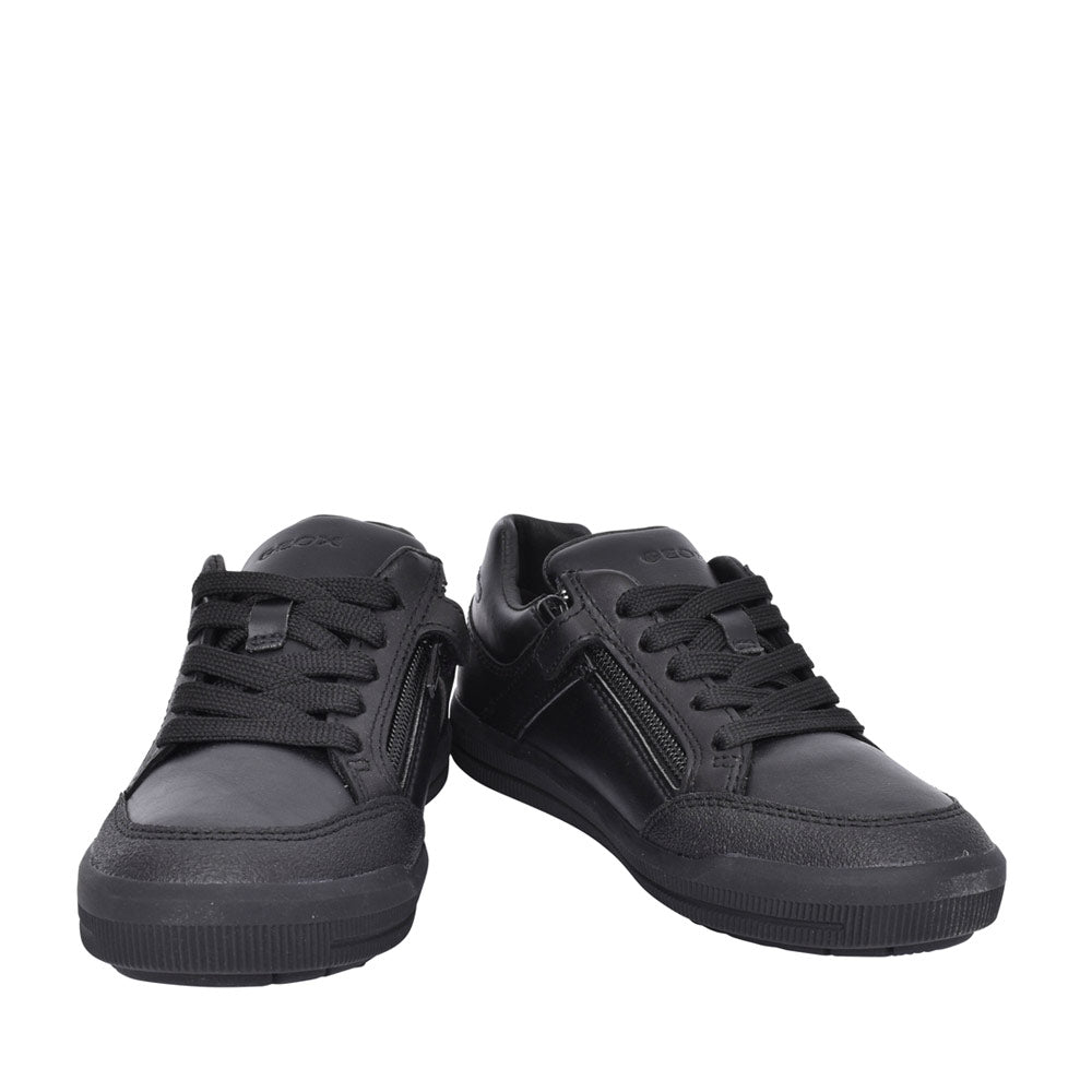 Boys J844ae Arzach Laced Shoe In Blk Leather